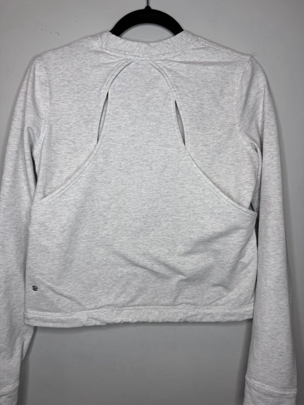 Lululemon & Go Endeavor White Fleece Long Sleeve Pullover Sz 6